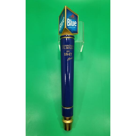 Labatt Blue Beautiful Canada Canadian Pilsner 3 Sided Draft Beer Tap Handle - Picture 1 of 5